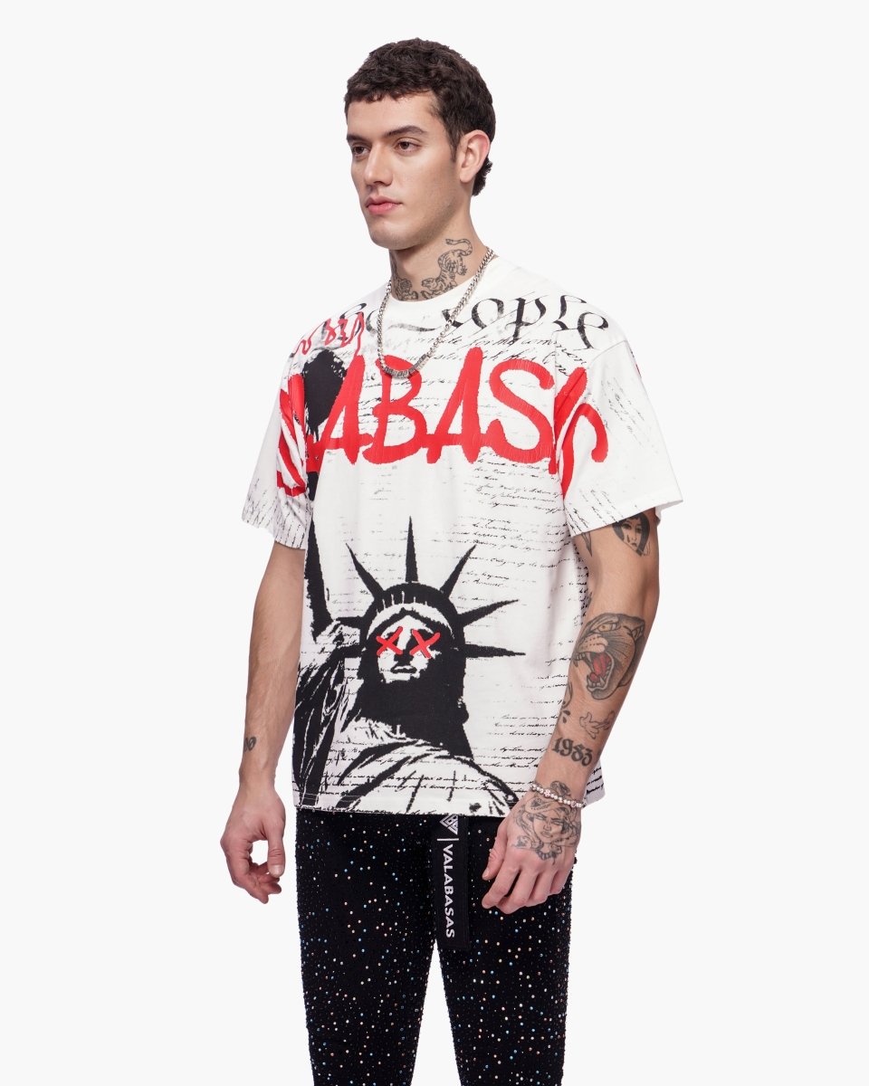 Freedom Tee White - Valabasas