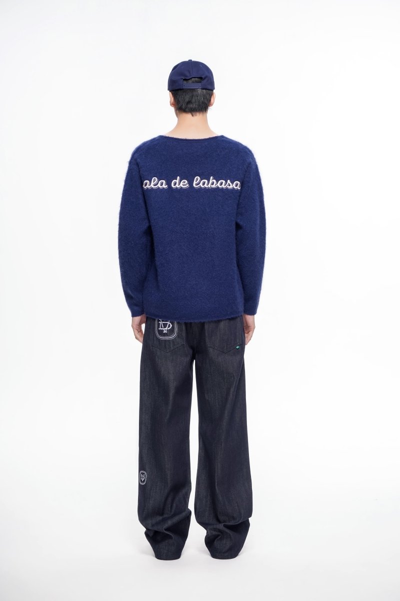 Frene Mohair Sweater – Blue (Mohair Wool Blend) - Valabasas