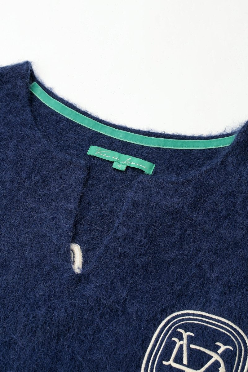 Frene Mohair Sweater – Blue (Mohair Wool Blend) - Valabasas