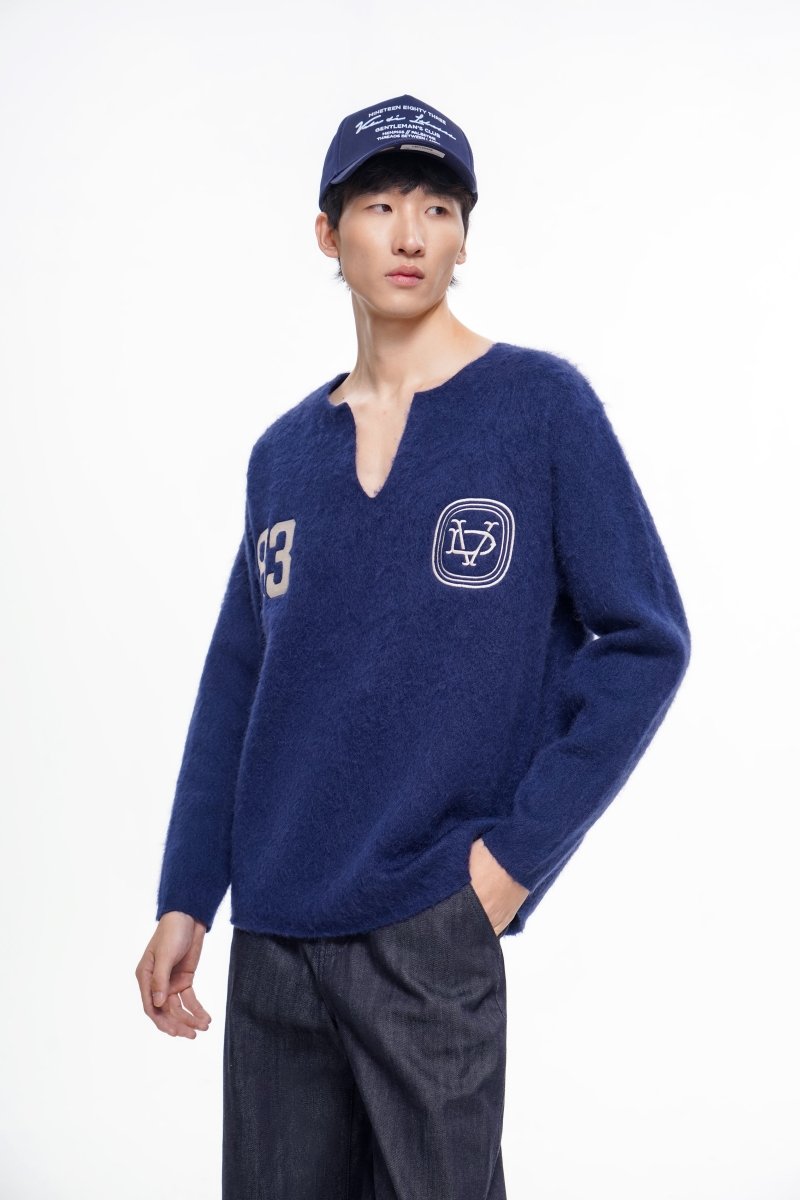 Frene Mohair Sweater – Blue (Mohair Wool Blend) - Valabasas