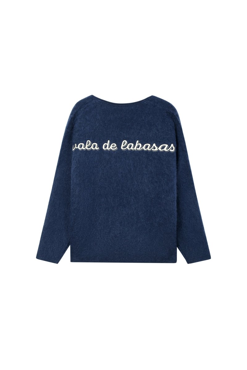 Frene Mohair Sweater – Blue (Mohair Wool Blend) - Valabasas