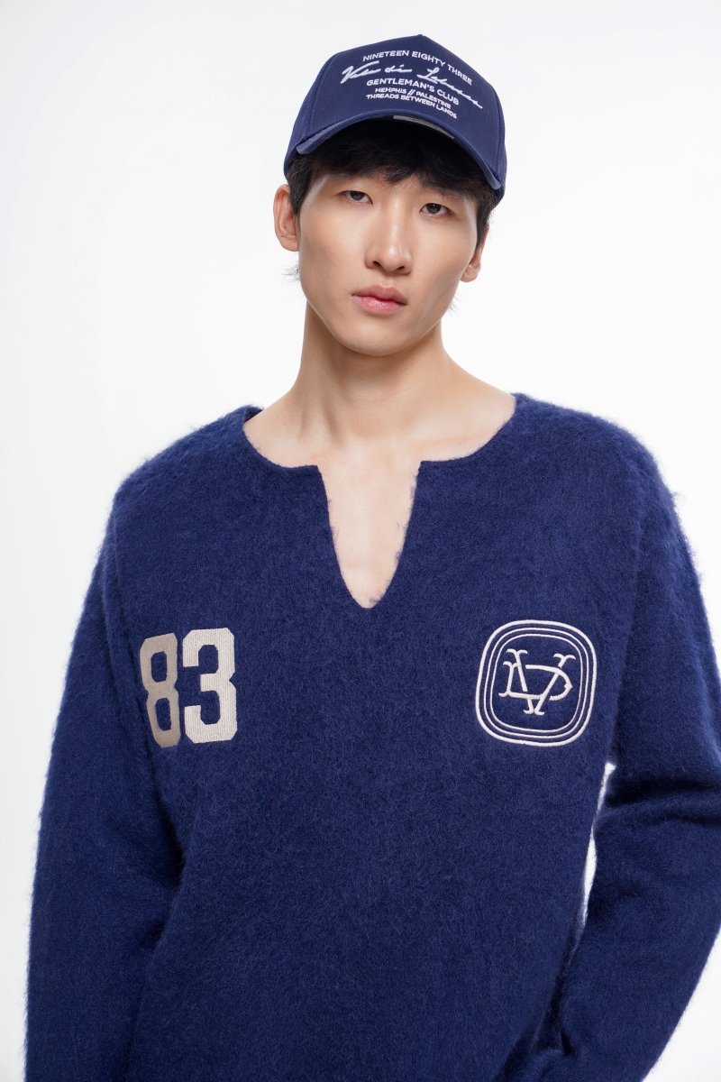 Frene Mohair Sweater – Blue (Mohair Wool Blend) - Valabasas