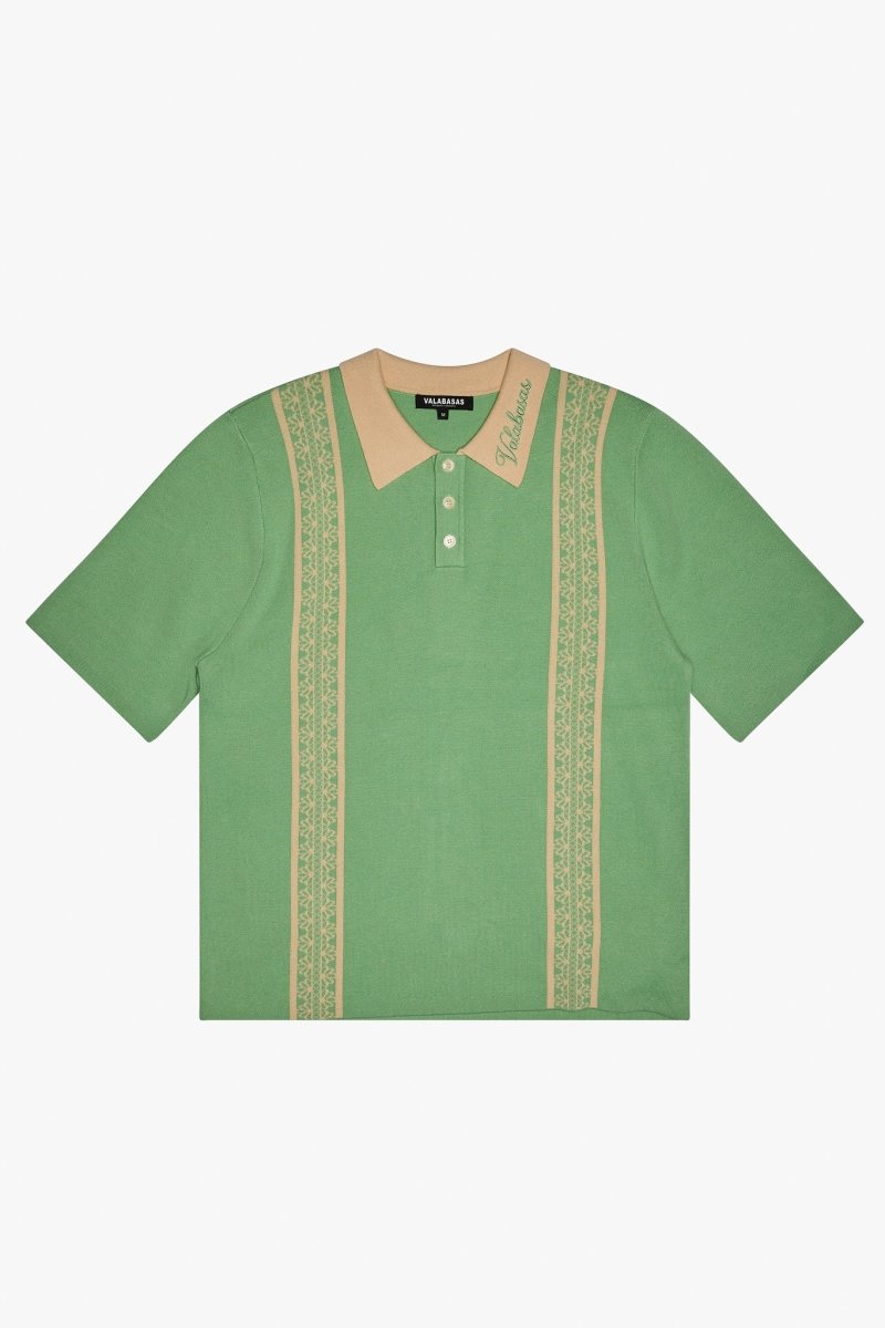Fresh Wovan Collar Tee Green - Valabasas