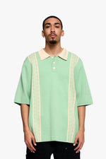 Fresh Wovan Collar Tee Green