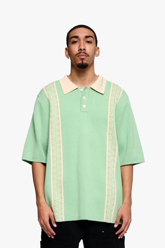 Fresh Wovan Collar Tee Green - Valabasas