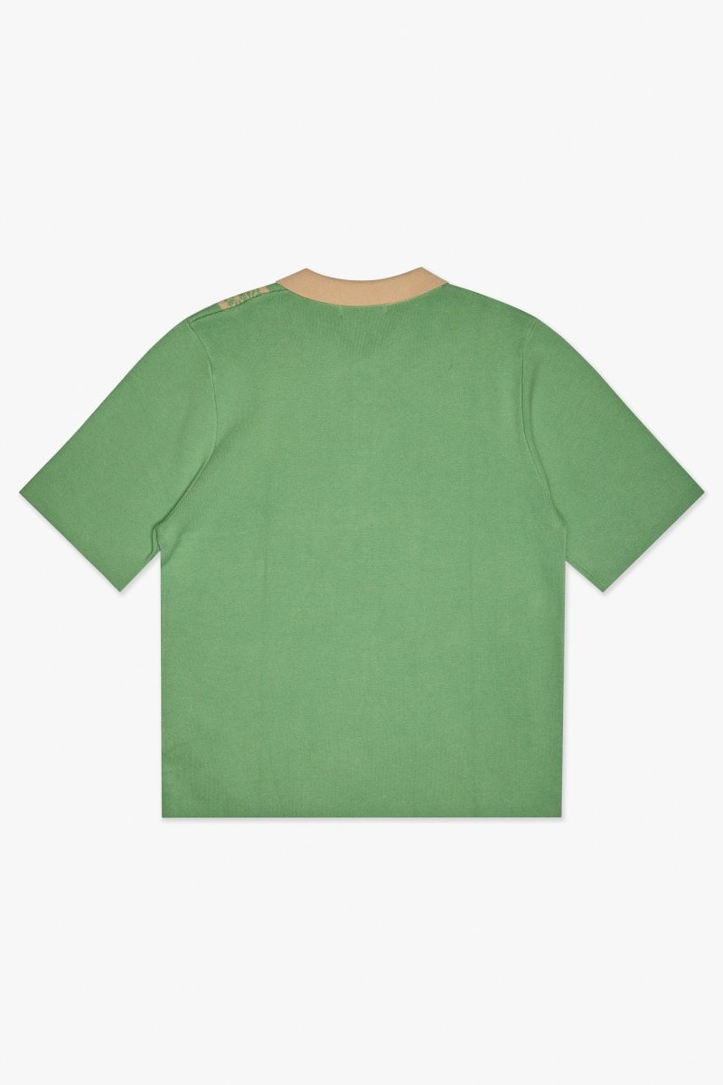 Fresh Wovan Collar Tee Green - Valabasas