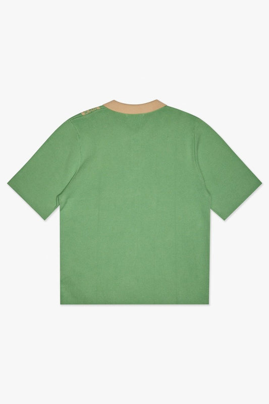 Fresh Wovan Collar Tee Green - Valabasas