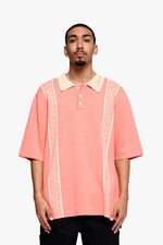 Fresh Wovan Collar Tee Orange