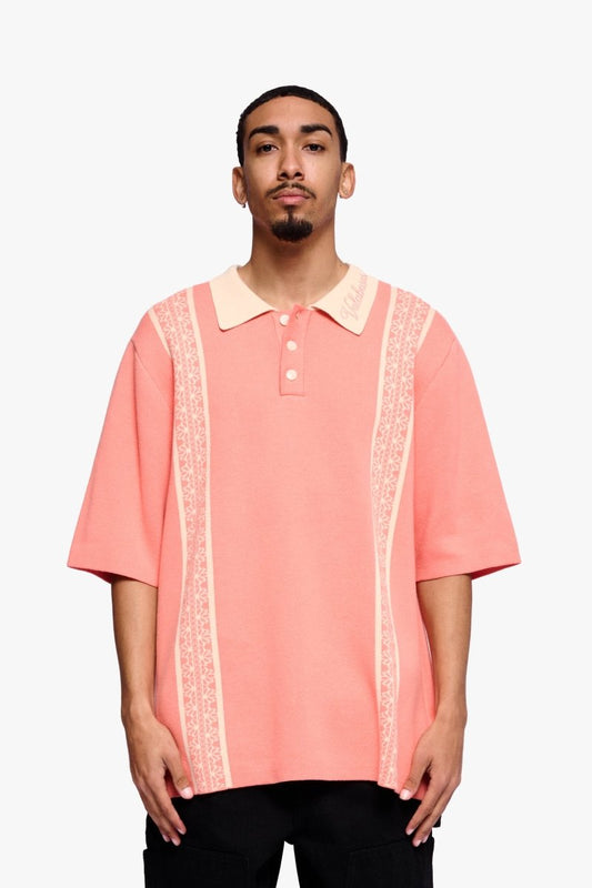 Fresh Wovan Collar Tee Orange - Valabasas