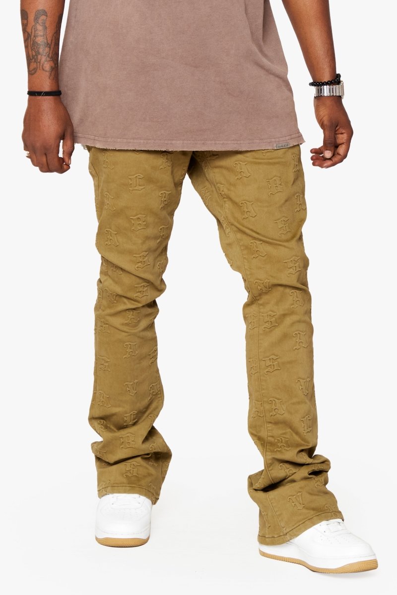 "FRITH” STACKED FLARE JEAN GREEN - Valabasas