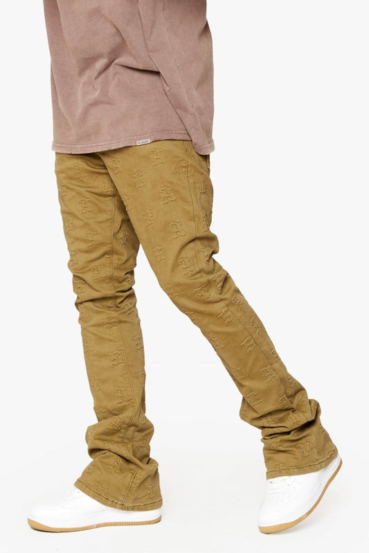 "FRITH” STACKED FLARE JEAN GREEN - Valabasas