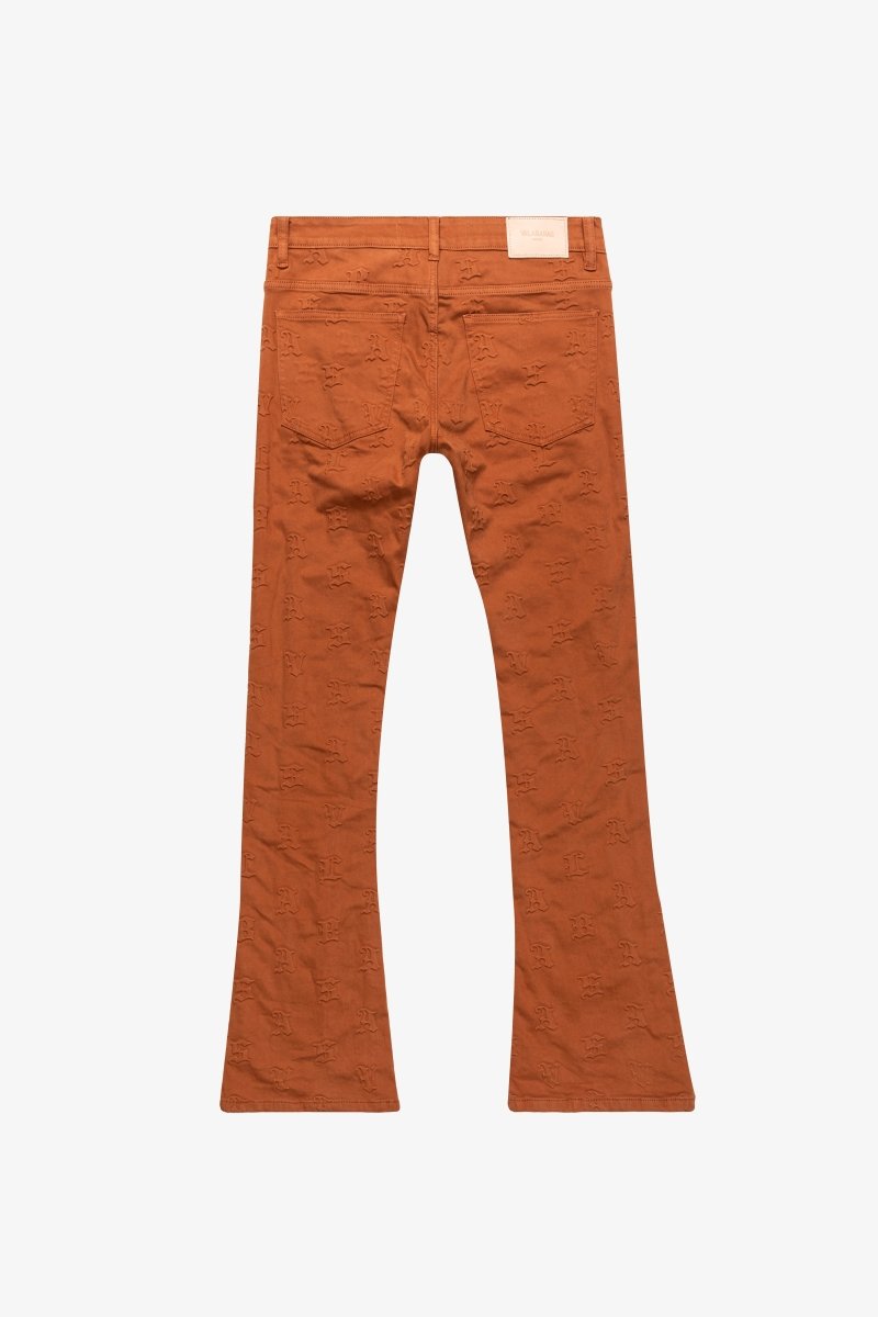 "FRITH” TANGERINE STACKED FLARE JEAN