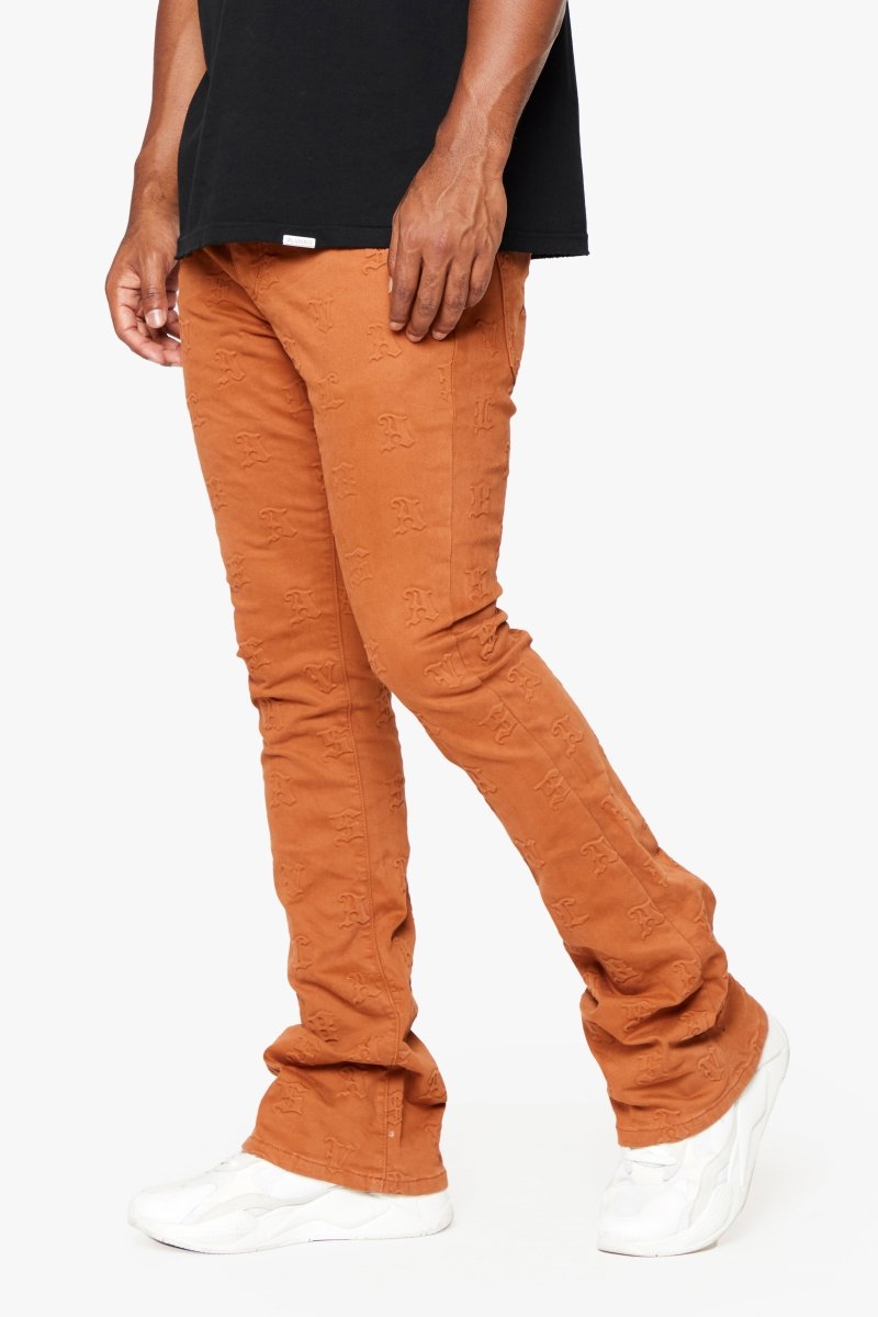 "FRITH” STACKED FLARE JEAN TANGERINE - Valabasas