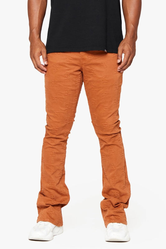 "FRITH” STACKED FLARE JEAN TANGERINE - Valabasas