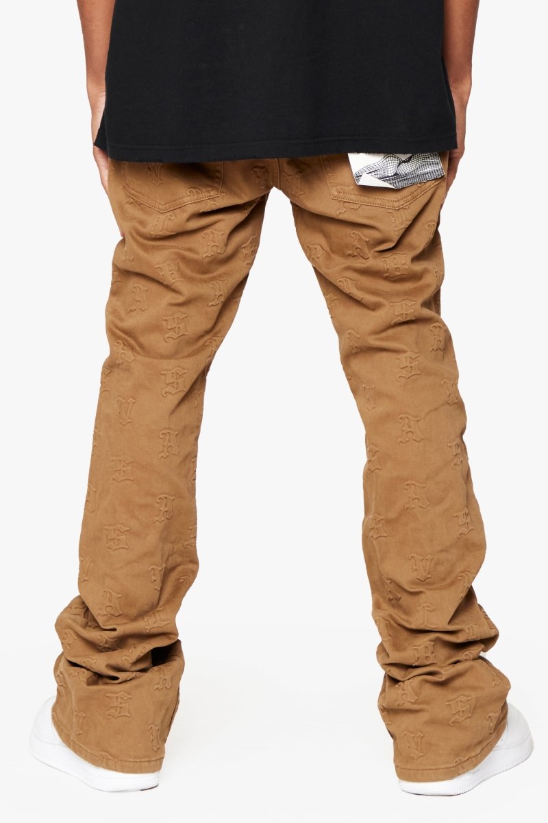 "FRITH”STACKED FLARE JEAN BROWN - Valabasas