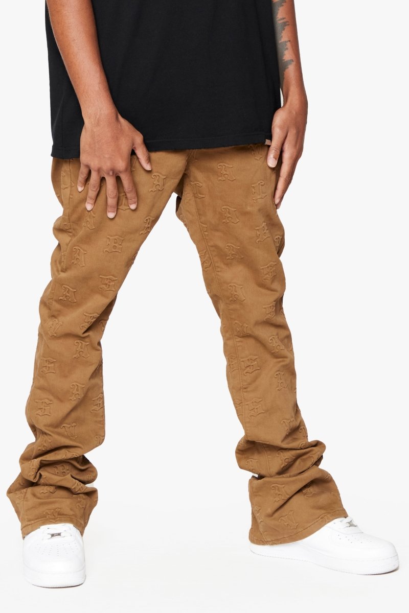 "FRITH”STACKED FLARE JEAN BROWN - Valabasas