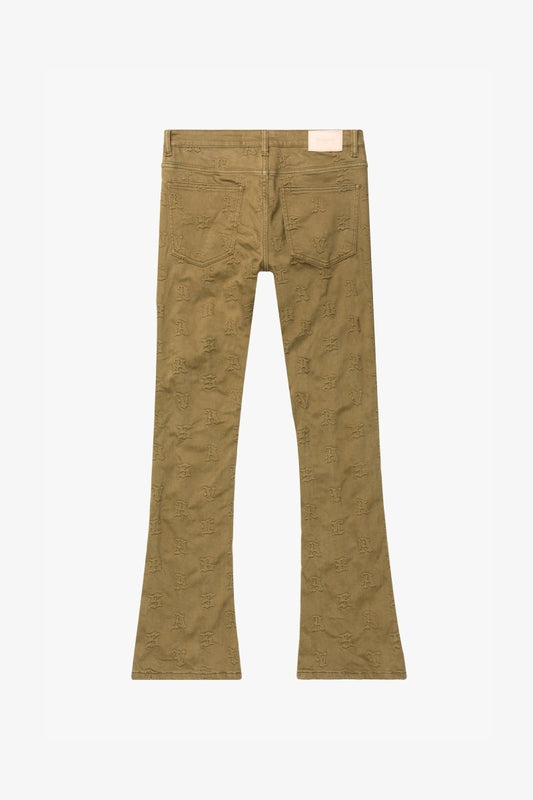 "FRITH”STACKED FLARE JEAN BROWN - Valabasas