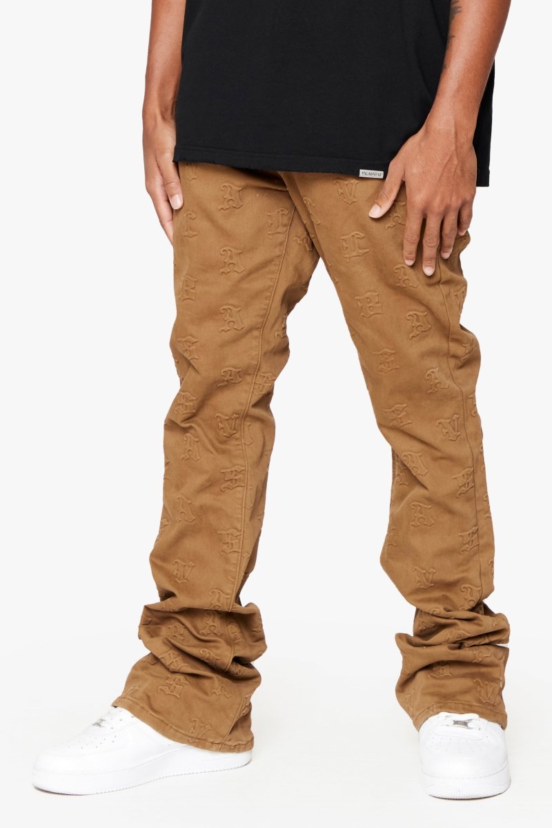 "FRITH”STACKED FLARE JEAN BROWN - Valabasas