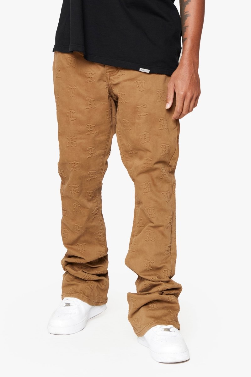 "FRITH”STACKED FLARE JEAN BROWN - Valabasas