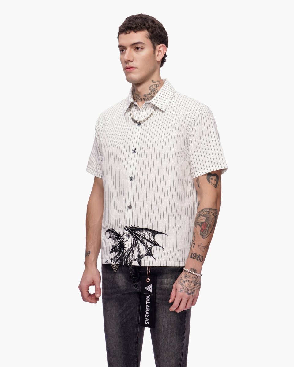 Fugazi Button Down Black/White - Valabasas
