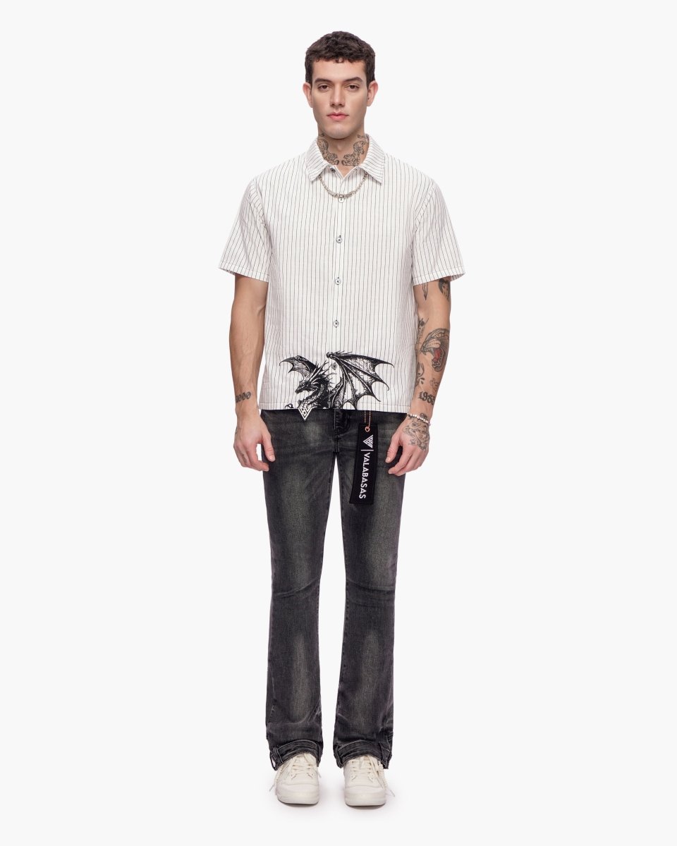 Fugazi Button Down Black/White - Valabasas