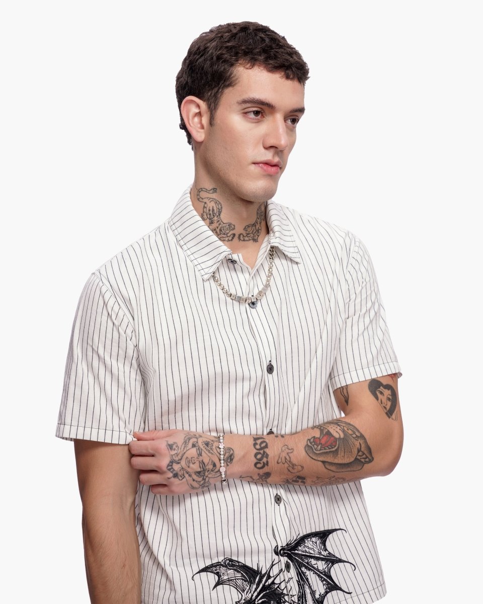 Fugazi Button Down Black/White - Valabasas