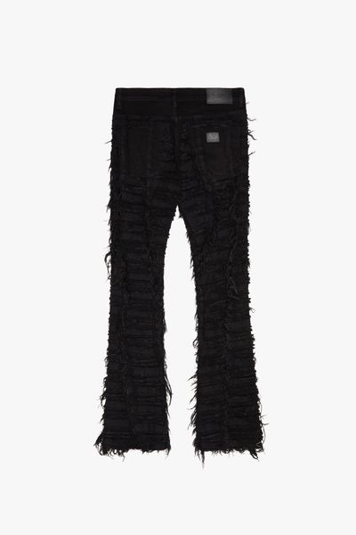 "FURY" Black Stacked Jeans