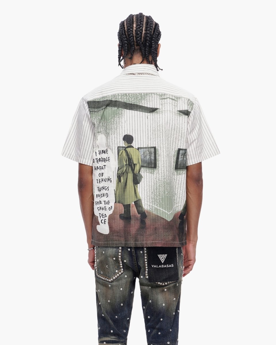 Gallery Pin - Striped BD White - Valabasas