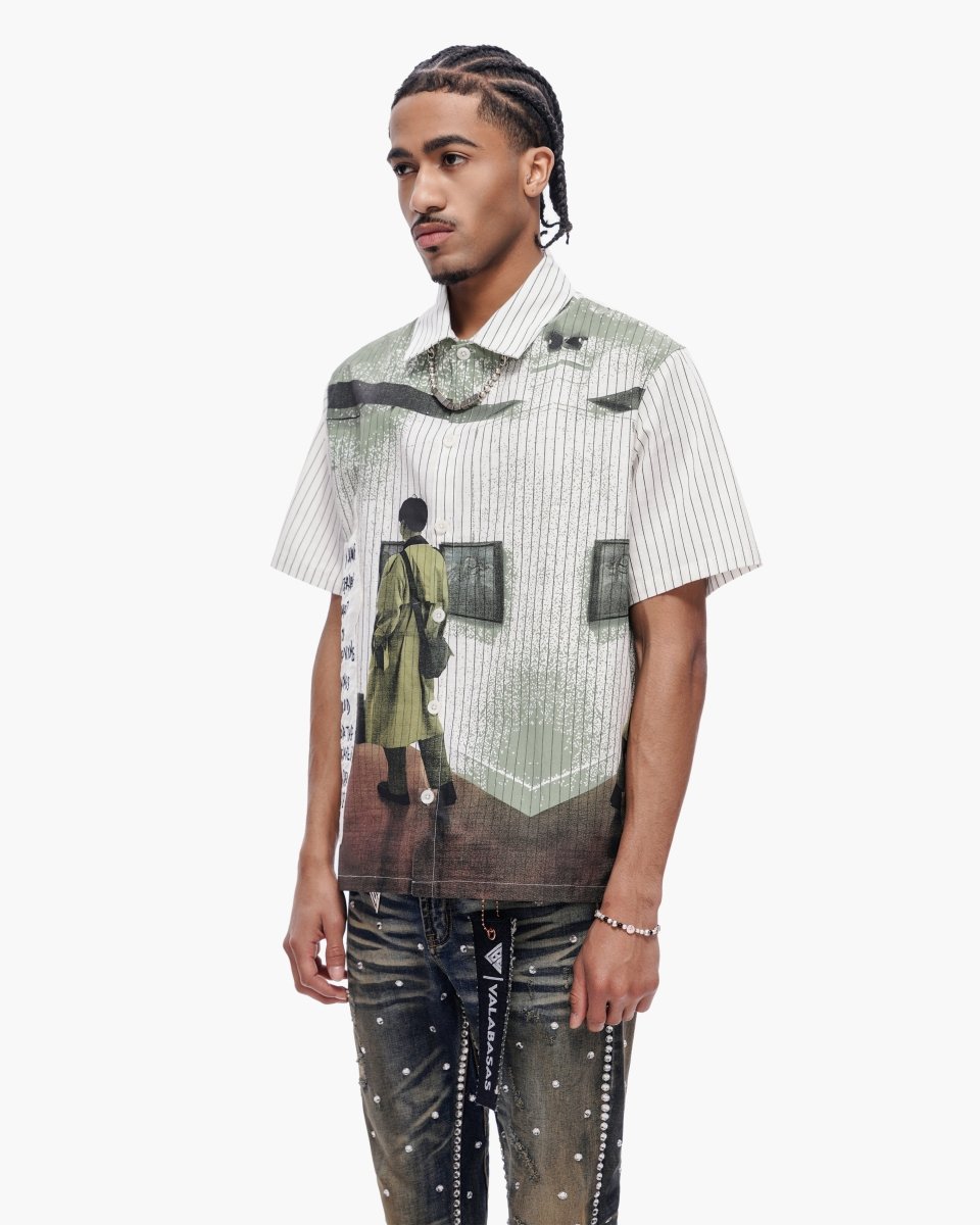 Gallery Pin - Striped BD White - Valabasas