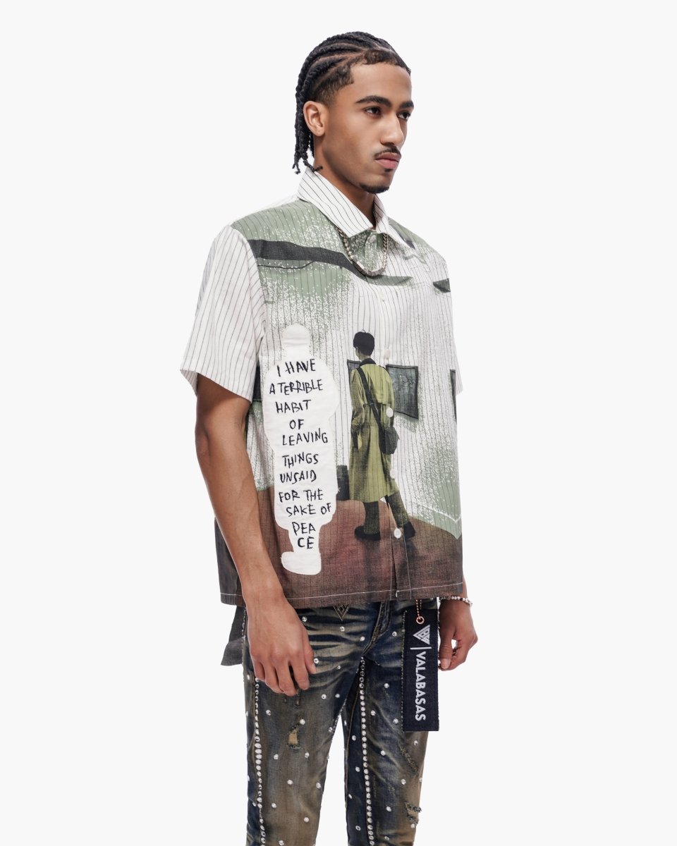 Gallery Pin - Striped BD White - Valabasas