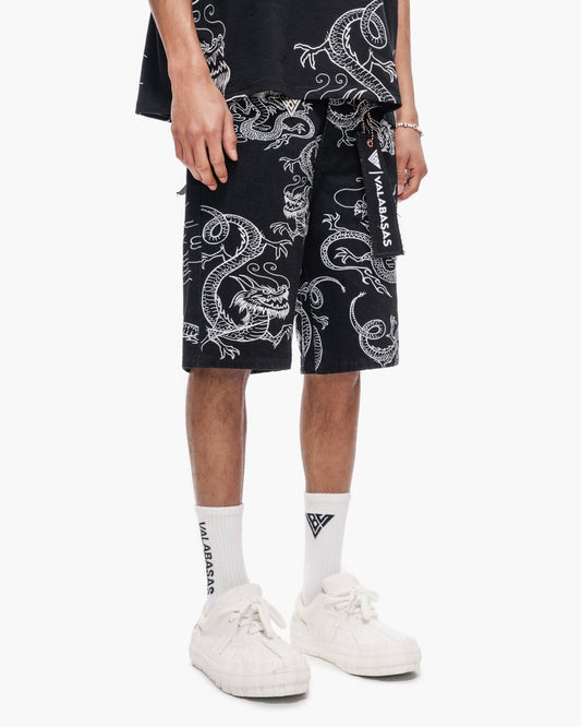 Ganru Shorts Jet Black - Valabasas