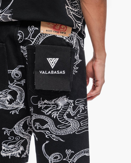 Ganru Shorts Jet Black - Valabasas