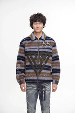 Garland Woven Jacket Brown