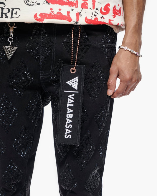 Gather Skinny Black Jeans - Valabasas