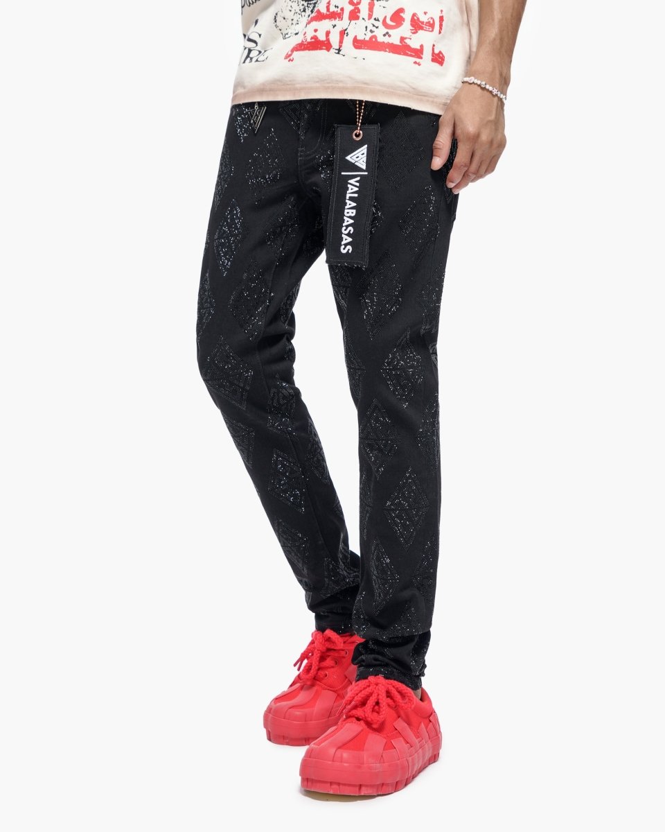 Gather Skinny Black Jeans - Valabasas