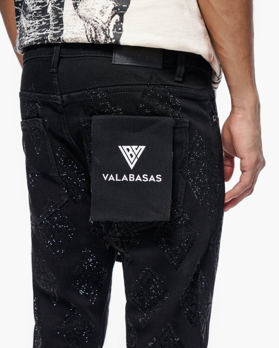 Gather Skinny Black Jeans - Valabasas