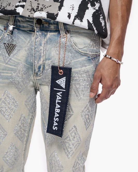 Gather Skinny Light Blue Wash Jeans - Valabasas