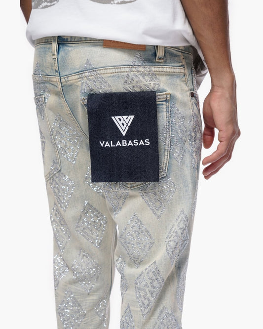 Gather Skinny Light Blue Wash Jeans - Valabasas