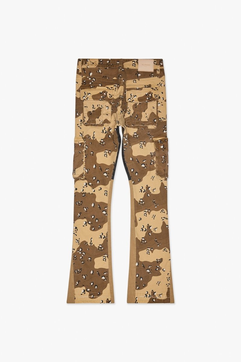 Geno Stacked Flare Jean Db Sand - Valabasas