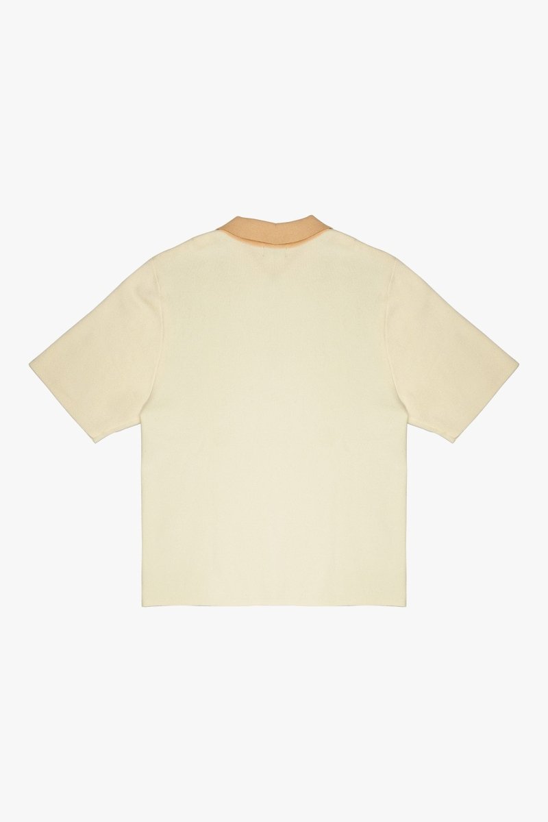 Getaway Woven Collar Half Zip Shirt Blue - Valabasas