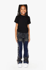 KIDS "GLAZ" DENIM STACKED  LIGHT BLUE WASH