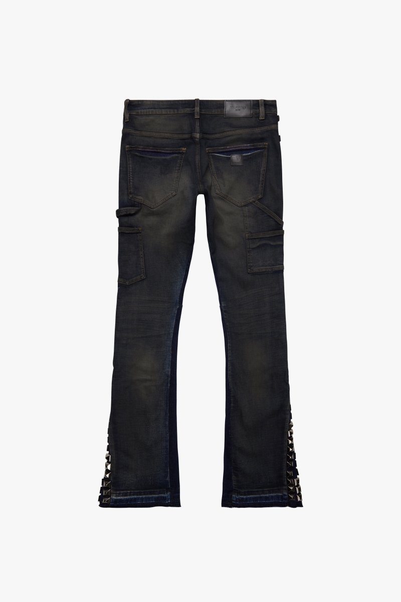 "GLAZ" STACKED DK BLUE WASH - Valabasas