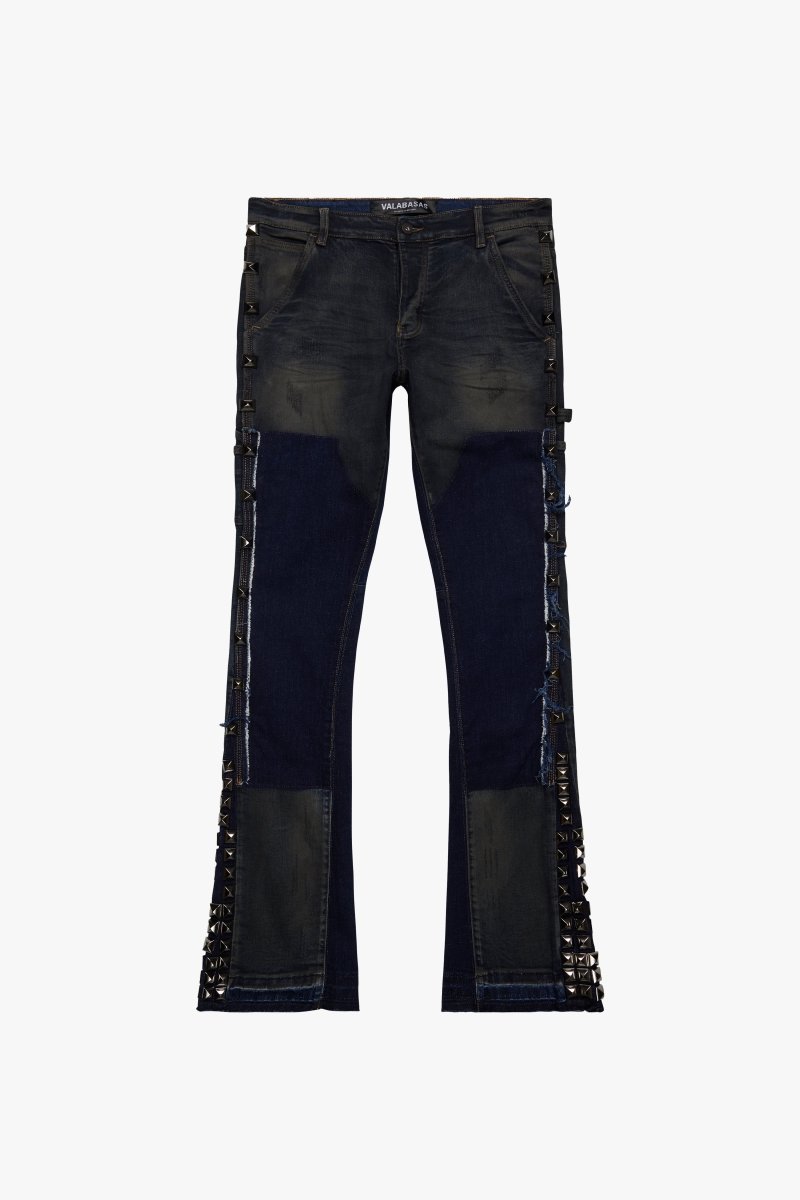 "GLAZ" STACKED DK BLUE WASH - Valabasas