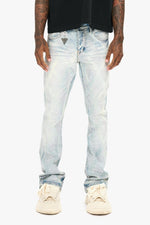 Glim Stacked Flare Jeans Light Blue Wash