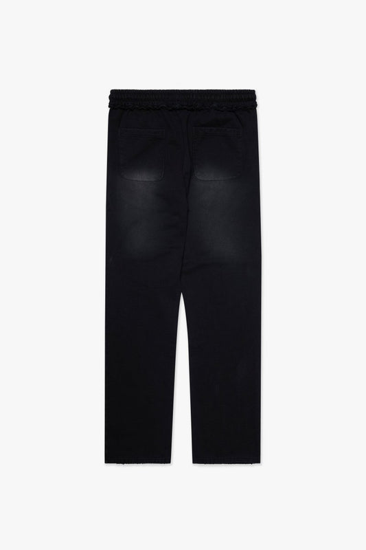 Gloves Straight Pants Vintage Black - Valabasas