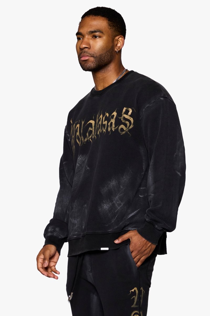 "GLYPHIQUE" BLACK LONG SLEEVE
