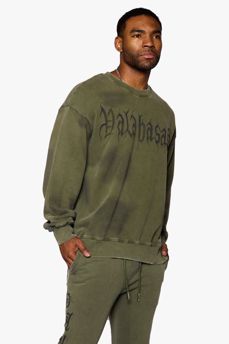 "GLYPHIQUE" OLIVE LONG SLEEVE