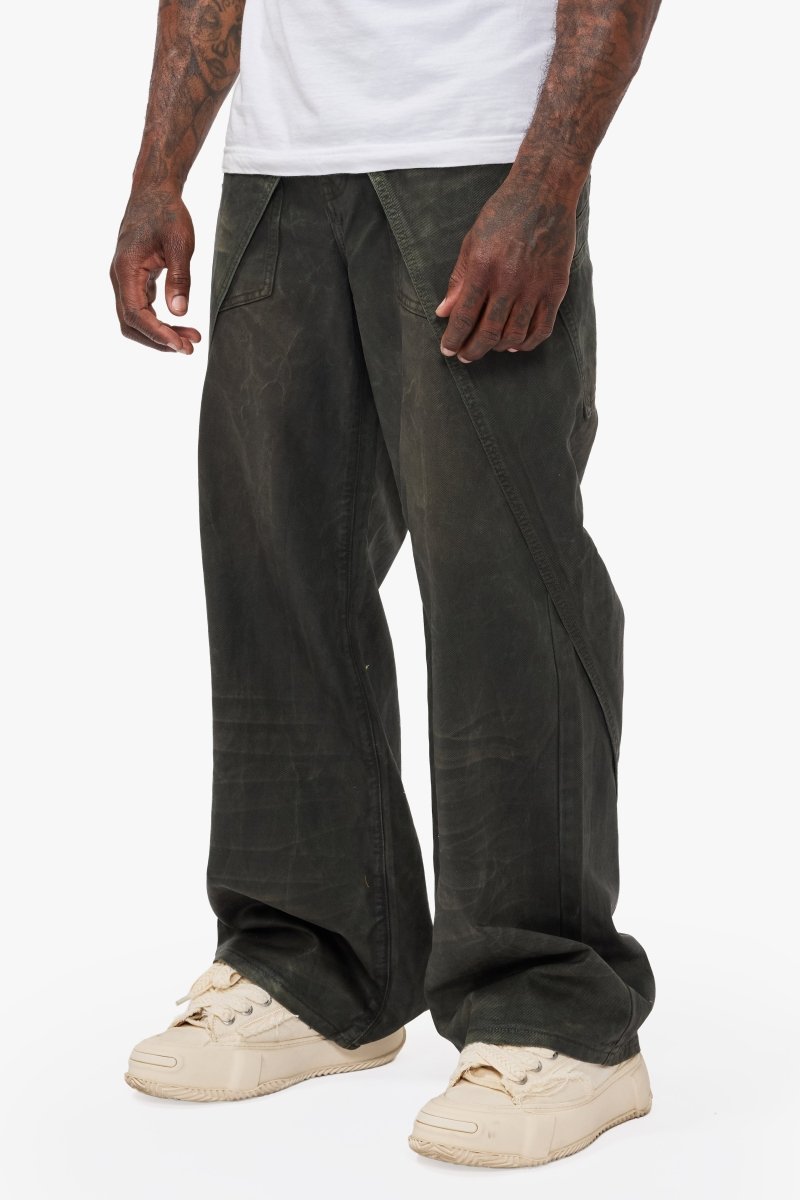 Gozai Vintage Olive Waxed Baggy - Valabasas