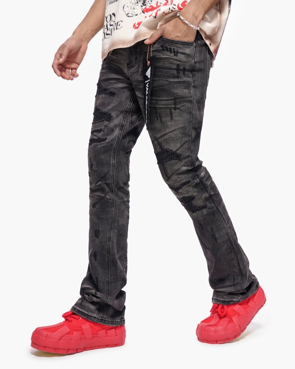 Graft Stacked Denim Grey Washed – Valabasas