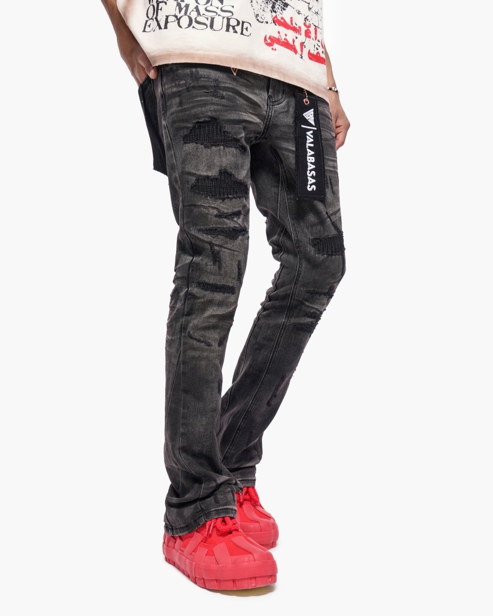 Graft Stacked Denim Grey Washed - Valabasas